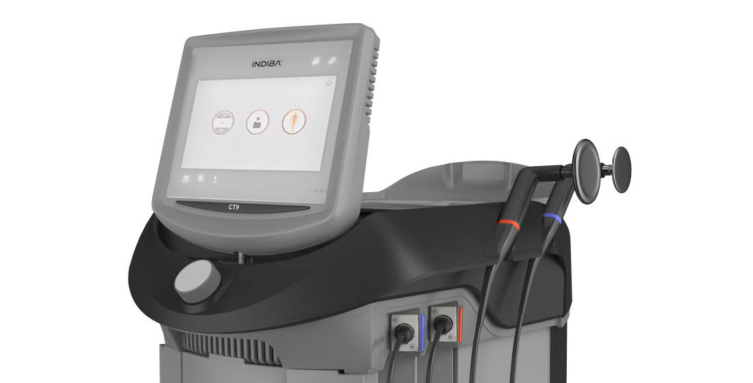 Equipo de radiofrecuencia INDIBA CT9 en Taroso Experience